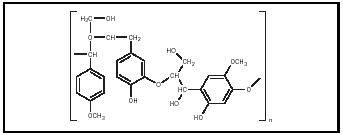 Figure 2. A portion of one of the many possible structures of lignin.