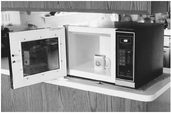 Gadolinium yttrium garnets are used in microwave devices, such as this oven.