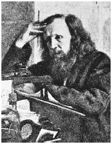Russian chemist Dimitri Mendeleev, who devised the atomic mass-based Periodic Table.