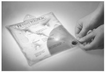 Water and sodium acetate mixing causes a hot pack to release heat. Hot packs are used to relieve stiffness and pain.