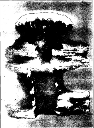 Plutonium is used to make nuclear weapons. Here, a computerenhanced image shows the mushroom-clouded aftermath of the dropping of the atomic bomb over Nagasaki, Japan, on August 9, 1945.