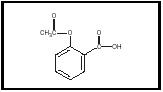 Figure 1. Structure of acetylsalicylic acid.