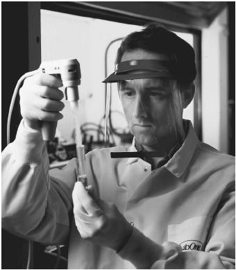 A chemist measures concentrations in a urine sample.