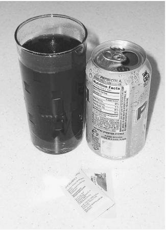 Artificial sweeteners, such as those in diet sodas, contain no calories and are used by dieters and diabetics.