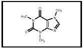 Figure 1. The molecular structure of caffeine.