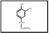 Figure 1. Chemical structure of epinephrine.