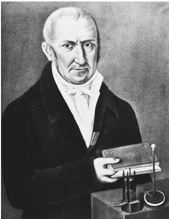 Italian physicist Alessandro Volta, who discovered current electricity.